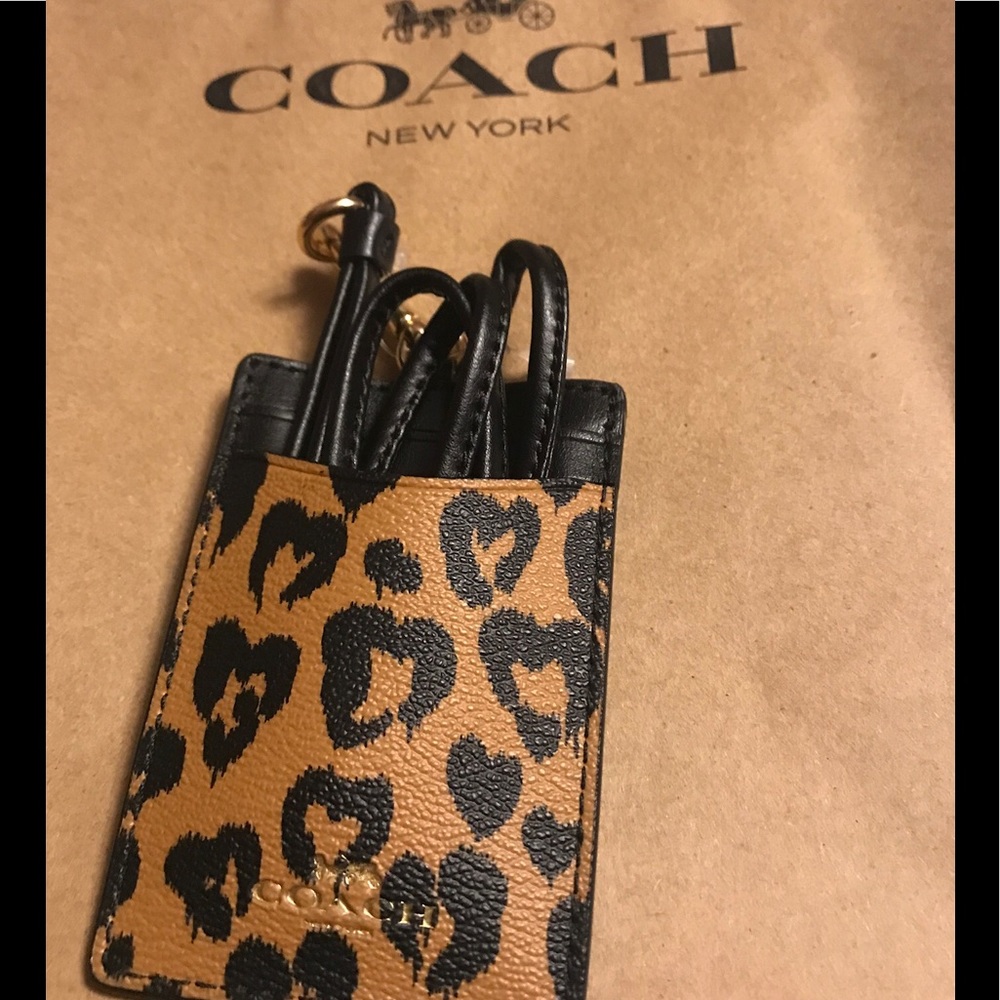 Coach badge holder/lanyard